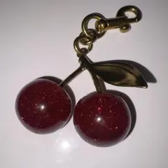 Y2K チェリー ビッグ チャーム バッグチャーム