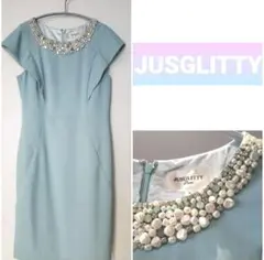 【JUSGLITTY】ビジュー　ワンピース　ドレス