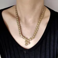 【着画あり】アンティーク ゴールドネックレス ヴィンテージ