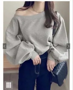 オフショルダースウェットトップス［pm392］