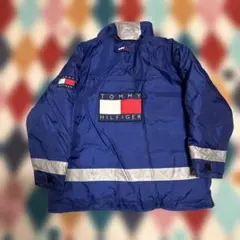 TOMMY HILFIGER ダウンジャケット 青 90年代