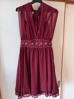 組曲 オンワード ドレス ワンピース ボルドー Mサイズ