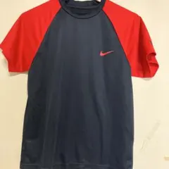NIKE DRI-FIT 半袖Tシャツ ネイビー×レッド