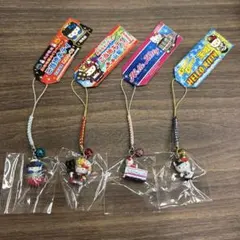 339 ハローキティ ストラップ 根付け ご当地 九州新幹線 つばめ 4個