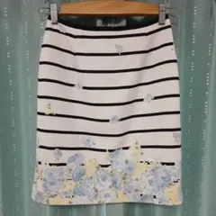 Fabulous ストライプ花柄タイトスカートのサムネイル