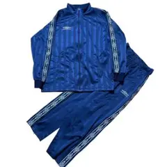 アンブロ UMBRO ジャージ セットアップ ネイビー デサント　ストライプ