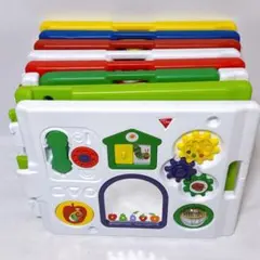 日本育児 ミュージカルキッズランド はらぺこあおむし ベビーサークル 8枚