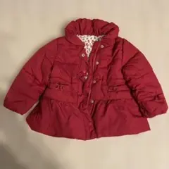 95センチ　ジャンパー　フードなし　記名あり　女の子　花柄