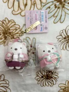 ◎サンエックス　すみっコぐらし　空の王国とふたりのコ　てのり＆ぶらさげぬいぐるみ