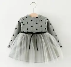 ▪️再入荷▪️100サイズ　ラスト2点　可愛らしいドッド柄ワンピース　女の子