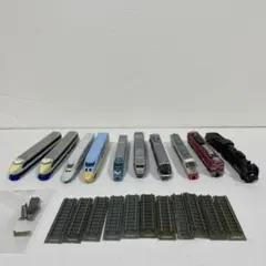 チョコエッグ　新幹線・特急 ミニチュア鉄道模型 10両セット 線路パーツ付き