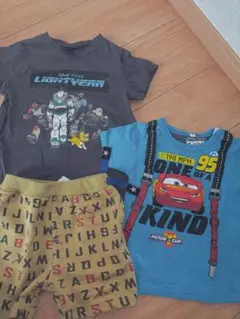 3着セット！Disney Pixar Tシャツ2枚とショートパンツセット　バズ