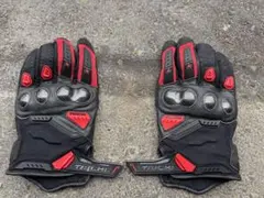 TAICHI バイク用グローブ ブラック/レッド
