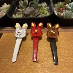 昭和レトロ】ベアモチーフ ヘアピン 3本セット デッドストック - メルカリ