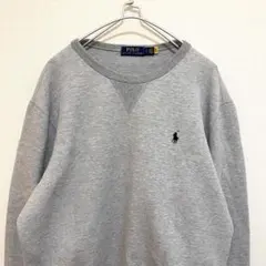 美品 Polo Ralph Lauren グレー クルーネックスウェット