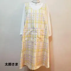 ハンドメイド　バッククロスエプロン