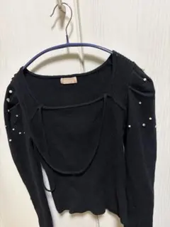 and mary Lona ribbon tops black - メルカリ