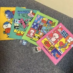 BT21 クリアファイル 4枚セット バッジ付き