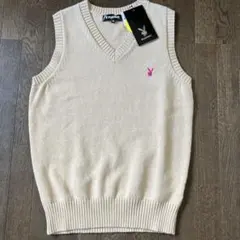 タグ付き新品　PLAYBOY ベージュ スクールベスト Mサイズ