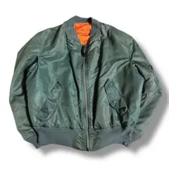 アルファMA-1 フライトジャケットUSA製 ヴィンテージ セージグリーン L