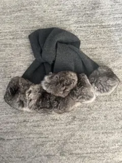 美品　FOXEY カシミア×チンチラ　グレーマフラー 2026年最新】Foxey レディース マフラーの人気アイテム - メルカリ