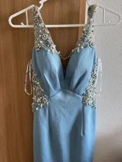 ANGELR 水色 ビーズ刺繍 Sサイズ ドレス