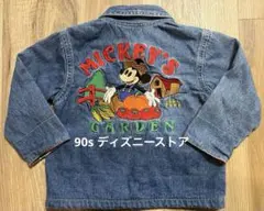 【希少90s】ディズニーデニムジャケット 刺繍デザイン ベビー キッズ USA