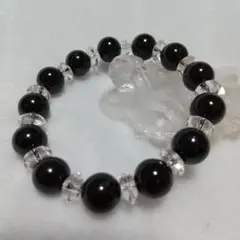 天然石 ハンドメイド ブレスレット No.77 ☆健康運☆ ブラックトルマリン