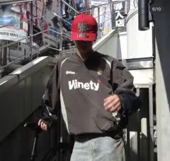 9090Niety ナイロンジャケット ブラウン