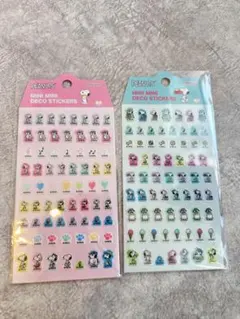 PEANUTS ミニミニデコステッカー 2枚セット