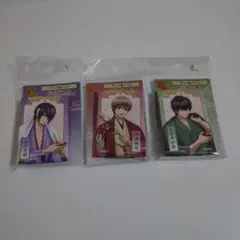 銀魂　沖田総悟・土方十四郎・高杉晋助　アート缶バッジ　３点セット
