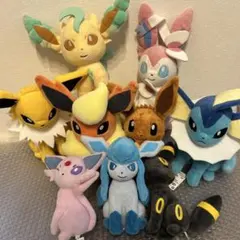 Pokémon イーブイ ブラッキー もふぐっとぬいぐるみ 進化系　まとめ売り
