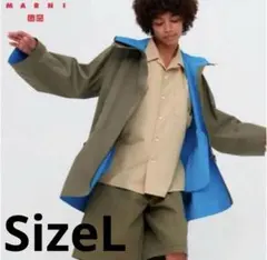 【新品タグ付 L】UNIQLO × MARNI 22SS ブロックテックコート