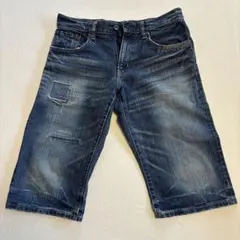 EDWINダークブルーXU-S ハーフパンツ　　　30インチW約85cm