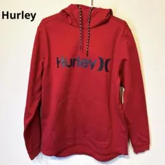 Hurley ロゴ入り レッド フード付きパーカー　NIKE