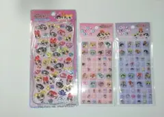 パワーパフガールズ プチドロップステッカー ＆ドロップブロックシール　３点セット