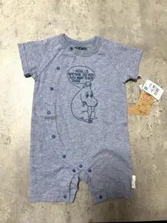 【新品・未使用】ムーミン 半袖ロンパース 綿100% 60-70cm