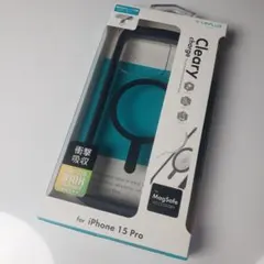 iPhone 15 Pro 耐衝撃ハイブリッドケース ブラック 1166