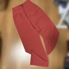 EMODA エモダ　赤 ハイウエスト ワイドパンツ　スラックス