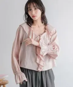 週末値下げ中 LOWRYS FARM 2way フリルクロスブラウス 美品