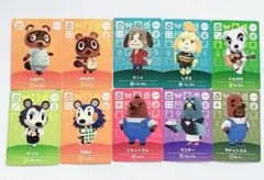 amiiboカード10枚セット たぬきち しずえ つぶきち等　全てSP(ホロ)