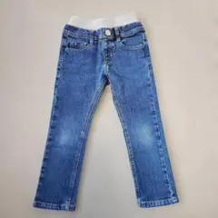 デニムパンツ　ネイビー　110cm ウエストゴム