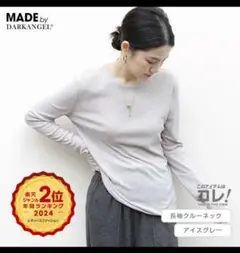 新品タグ付⭐️ Dark Angel シアートップス　アイスグレー　L