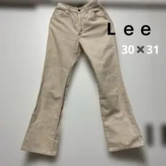 ベージュ ブーツカットデニム　LEE