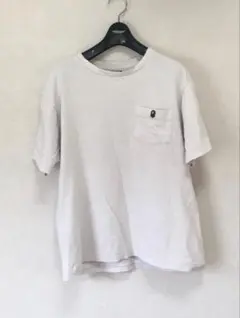 A BATHING APE エイプ ワンポイント ポケットTシャツ ホワイト
