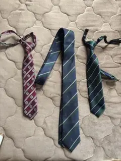ネクタイ3本セット（バーガンディ・ネイビー・ダークグリーン）