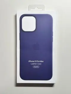 【新品未使用】iPhone12/12Pro用　純正レザーケース　ミッドナイト iPhone 12 Apple純正 MagSafe対応 / Pro レザーケース・ブラック 新品