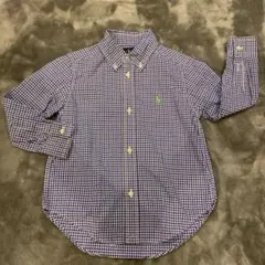 100cm ラルフローレン 長袖　シャツ チェックシャツ