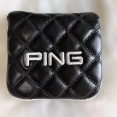 迅速発送！PING パターヘッドカバー マレット型 ブラック キルティングのサムネイル