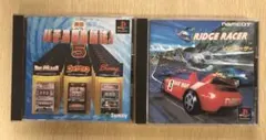 プレステソフト 「パチスロ必勝法5 」「リッジレーサー」2枚まとめて